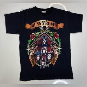 Guns N Roses Rock & Roll Graphic Women Small Black Short Sleeve Music